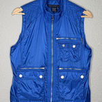 Ralph Lauren VTG Y2K  Golf Blue Nylon Zip Vest Womens S Utility Tech Gorpcore Photo 0