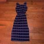 Blue, red white long dress Blue Size M Photo 1