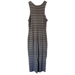 Marine layer  Dress Medium Black White Lexi Daytime Midi Knit Ribbed Tank Striped Photo 4
