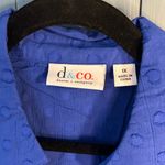 New Denim&Co Royal Blue Button Down Shirt Photo 3