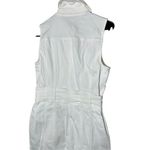 White House | Black Market White Denim Waist Belt Dress Size 4 Photo 6