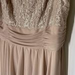 Jessica Howard  Evenings Champagne Chiffon and Lace Formal Dress Size 14 Photo 3