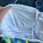 Shoshanna swimwear underwire bra one piece beaded strap lined 18% spandex Blue Size 8 Photo 3