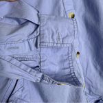 We The Free by Free People Happy Hour Solid Blue Button-Up Shirt Size Small Photo 8