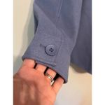 Anthropologie Avec Les Filles Blue Oversized Shacket Patch Jacket Sz. S Photo 7