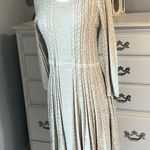 Andrew Marc Marc New York Sweater Dress Light Tan Womens M Cable Knit Acrylic Photo 4