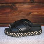 Tory Burch Leather CRISSCROSS ESPADRILLE SLIDE Photo 2