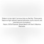 Nasty Gal  / Pinstripe Smart High Waisted Pants / black / 2 Photo 8