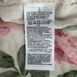 Old Navy Ivory Pink Rose Print Ruffle Peplum Tank Top Blouse Size Large Photo 6