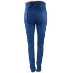 ZARA Women's Blue High Waisted Split Hem Skinny Leg Denim Jeans Pants Size 6 Photo 2