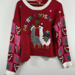 Womans New Blizzard Bay Christmas Pullover Sweater Large Multicolor Red Photo 0