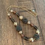 Cookie Lee  Gold and Black Beaded Necklace Photo 2
