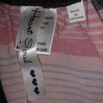 Heart soul  M Y2K Diagonal Striped Bubble Hem Top in Chocolate Orange Photo 3