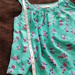 Hollister  Women's Beach Summer Crop Tank Top Size (S) Green Floral Open Back Photo 8