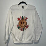 Gildan Merry Christmas Smiley Face Women’s Sweatshirt 1029 Photo 0