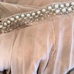 Haute Monde NEW PLEATED CHIFFON MAXI SKIRT PEARL WAISTBAND MAUVE Photo 6