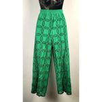Ottod'Ame Green Eyelet Palazzo Pants Wide Leg Cutout Detail w/ Bloomers Size 8 Photo 6