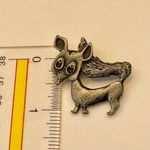 Metze vintage animal modernist brooch Silver Photo 3