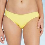 Kona Sol  Women's Medium Coverage Hipster Bikini Bottom Yellow Size L New Photo 0