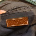 J.G. Hook Leather Brown Green Small Purse Bag Adjustable Purse Zipper Cross Body Photo 2