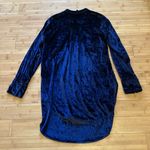 Maeve Anthropologie  navy blue velvet tunic top Photo 3
