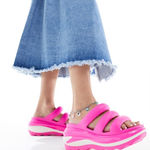 Crocs WOMEN'S MEGA CRUSH TRIPLE STRAP Pink Crush Size 5M Or 7W Photo 0