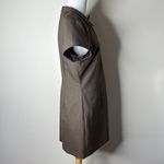 ZARA  Brown Plaid Collared Mini Dress Photo 6