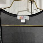 LuLaRoe Velvet Size Large Grey Velvet Sarah Cardigan Long Duster With Pockets Photo 9