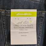 Eddie Bauer  Boyfriend Relaxed Fit Size 10 Tall Fleece Lined Jeans Photo 3
