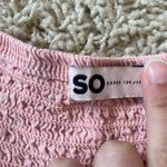 Kohls Pink Puff Sleeve Smocked Blouse Photo 3