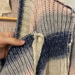 Chaser  Blue and Pink Knit Waterfall Sweater Cardigan Photo 5