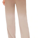 Alo Yoga Alo High Rise Straight Leg Ombre Sweatpants in Gravel Sandstorm Brown XS Photo 0