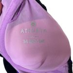 Athleta NWT Women Black & Purple Sara Swim Dress Ruched Overlay Size 34 B/C Tall Photo 11