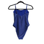 AQUA Swim Shimmer Square Neck One Piece Swimsuit Sapphire (Blue) XS New Photo 2
