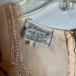 Vintage silk beaded long sleeve dress Pink Size 6 Photo 2