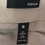 AQUA  Beige White High Waist Zipper Asymmetric Knee Length Pencil Skirt Size S Photo 3