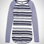 Athleta Shanti Striped Long Sleeved Athletic Top Photo 1