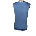 Etcetera ‎ sleeveless blue drape neck blouse medium Photo 2