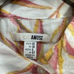 Amuse Society Tie Front Top Women XS Boho Tropical Soft Girl Coastal Resort Chic Photo 1