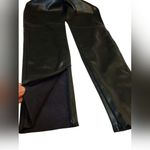 ZARA Pants Womens Medium Black Faux Leather Skinny Leg Moto High Waist Vegan S Photo 6