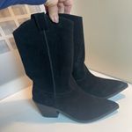 Steve Madden Stetson Black Suede Leather boots Western Cowgirl Country style 9 Photo 10
