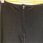 Tadashi Shoji Tadashi Vintage Wide Leg Black Velvet Pants with Embroidery - Size Small Photo 5