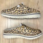 Cliffs by White Mountain Homey Leopard Print Buckle Detail Faux Fur Lined Mules Brown Size 7 Photo 6