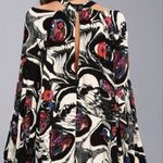 Free People Tunic Mini Dress XS Drift Away Cold Shoulder Balloon Sleeves Boho Photo 12