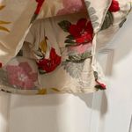 Jamaica Bay Cream Pink Tropical Floral Print Skort Size Zip Flowy Beachy Size 8 Photo 4