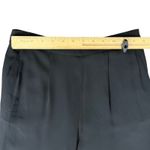 Diane Von Furstenberg  DVF Black Elena Crepe Silk Wide Leg Pants Trousers size 0 Photo 6