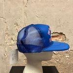 The Vintage Shop Vintage 1990s No Slack For Iraq Eagle Puff Paint Blue Snapback Adjustable Hat Photo 2