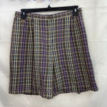 Liz Claiborne Vintage LIZGOLF plaid cuffed hem Bermuda casual active shorts 14 Photo 0