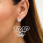 Sterling Silver Moissanite  Earrings Photo 3