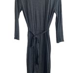 Natori  Womens Longline Cardigan XS Gray Modal Lightweight Duster Lounge‎ Belted Photo 6